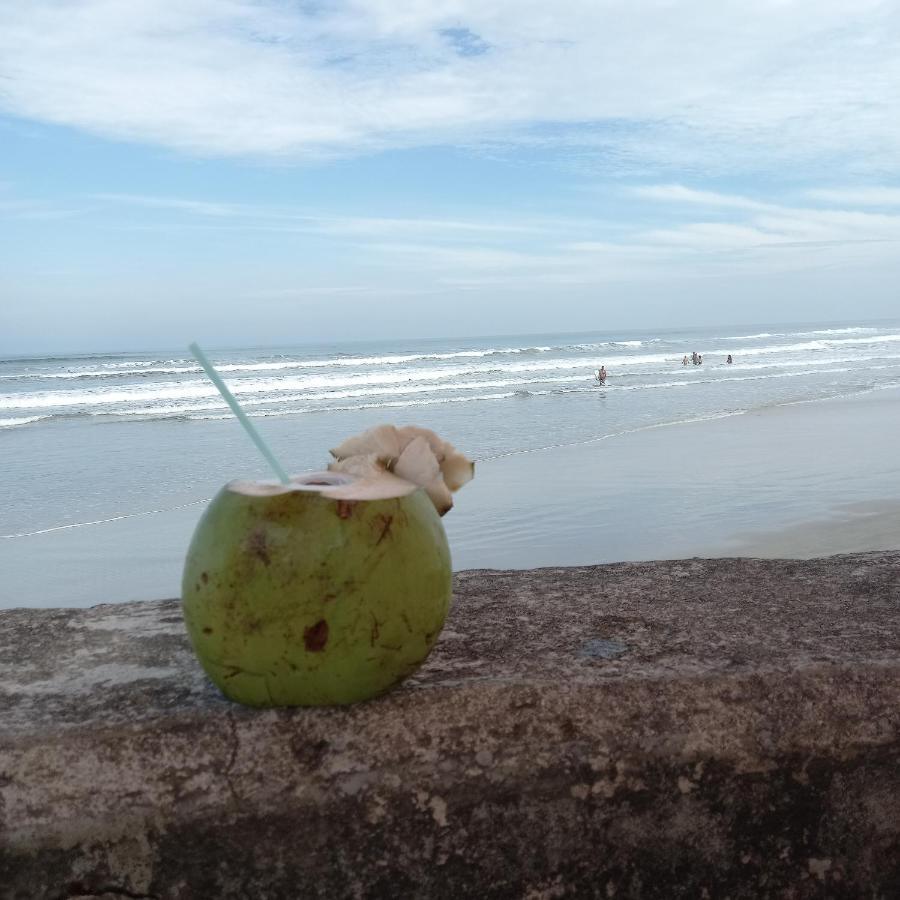 Otimo Apartamento Condominio Frente A Praia Mongagua Bagian luar foto